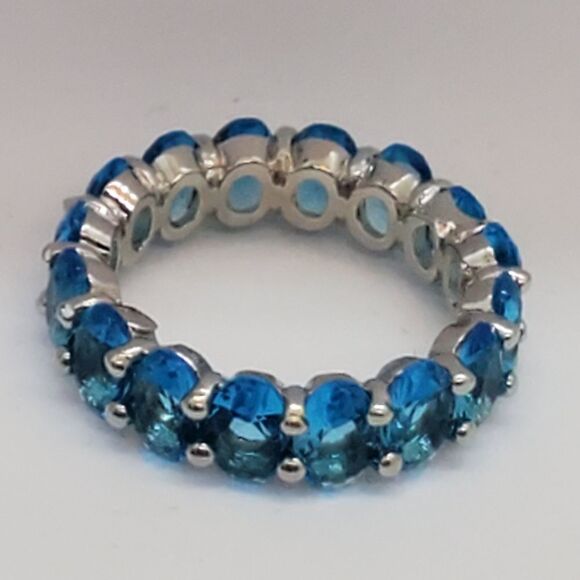 Blue Eternity Ring  - Picture 7 of 12